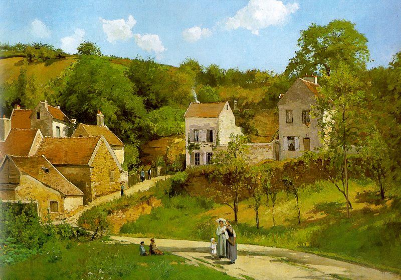 Camille Pissaro The Hermitage at Pontoise Norge oil painting art